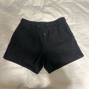Athleta farallon short size 2 charcoal black cotton drawstring beach short